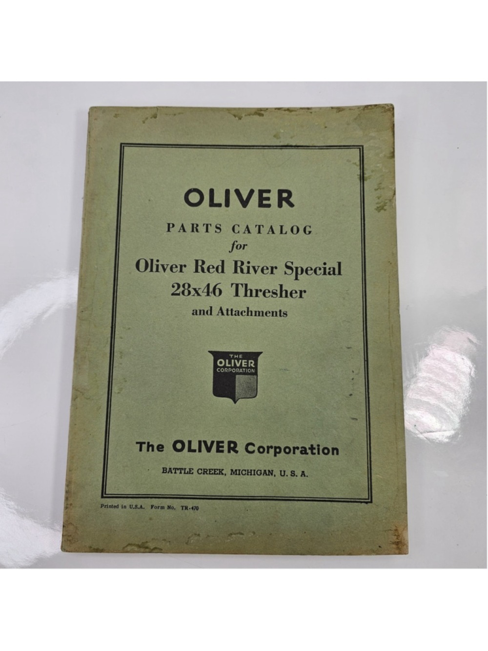 Vintage Oliver Red River Special 28x46 Thresher Parts Catalog TR-470